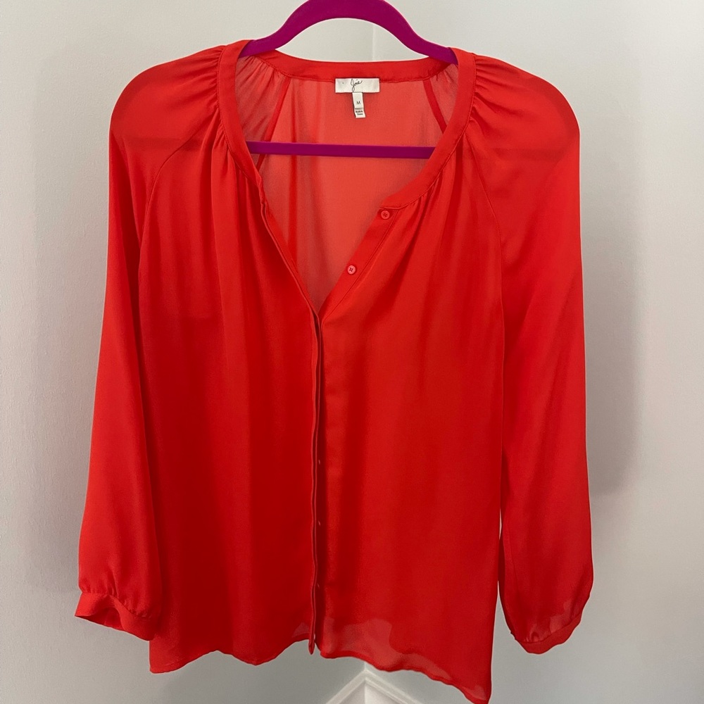Joie red blouse